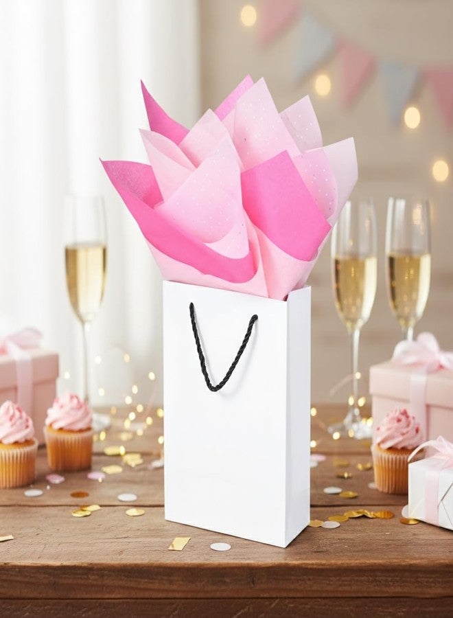 SUNCOLOR Pink Tissue Paper Set, 36 Sheets Glitter and Solid Pink Gift Wrapping Paper, 20 x 20 Inch, 3 Assorted Shades for Crafts, Parties, Wedding Decorations - Image 5
