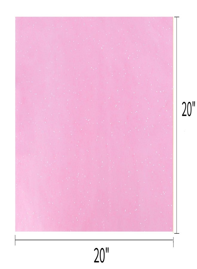 SUNCOLOR Pink Tissue Paper Set, 36 Sheets Glitter and Solid Pink Gift Wrapping Paper, 20 x 20 Inch, 3 Assorted Shades for Crafts, Parties, Wedding Decorations - Image 3