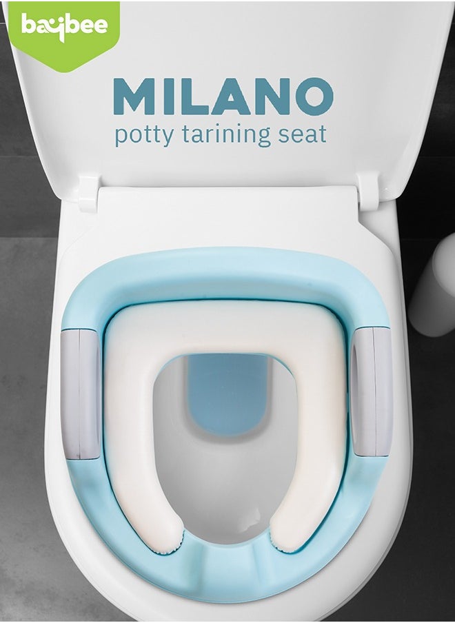 Milano Western Baby Potty Training Seat With Handle, Cushion Seat 1 To 5 Years Blue