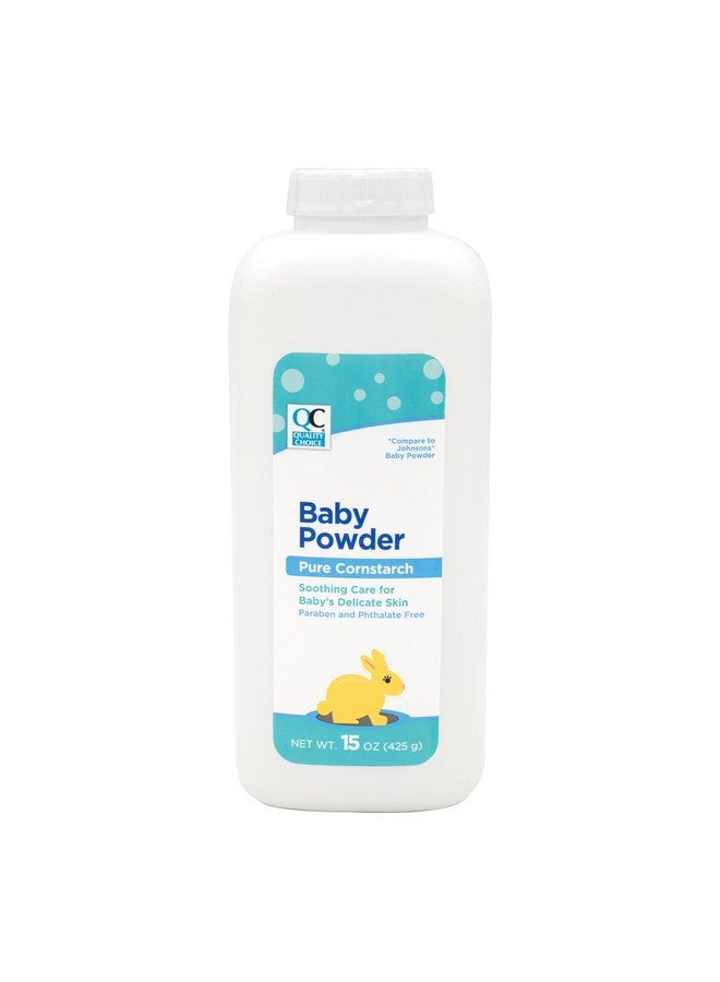 كوالتي تشويس بودرة أطفال عالية الجودة، نشا ذرة نقي، عناية مهدئة لبشرة الطفل الحساسة، خالية من البارابين والفثالات، زجاجة 15 أونصة (1)
