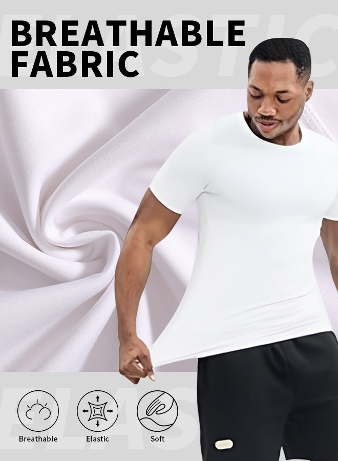 RATSAW Men's Body Slimming Shaper Compression Shirt for Fitness Shaping - Image 5