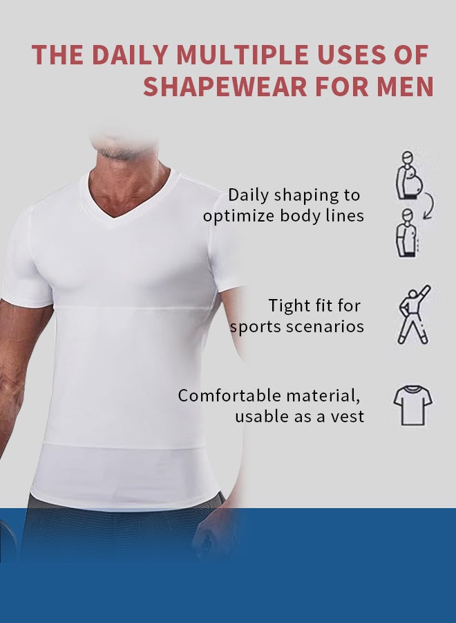 RATSAW Men's Body Slimming Shaper Compression Shirt for Fitness Shaping - Image 4