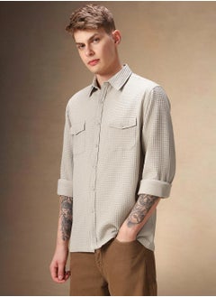 Dennis Lingo Beige Shirt For Men For Men  - Image 2