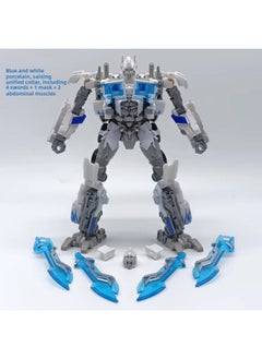 Generic H6001-4 Ys-04 Star Commander Ss38 Hornet Car Robot Model Toy Vehicle Transformation Action Figure Collectible-Color:Baiwei Flying Wing Column (Blue And White Porcelain)  - Image 1