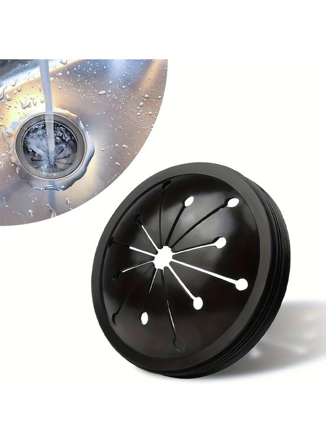 Garbage Disposal Lid 3 3 8 Inch Splash Guard Dishwasher Safe Black White - Image 2