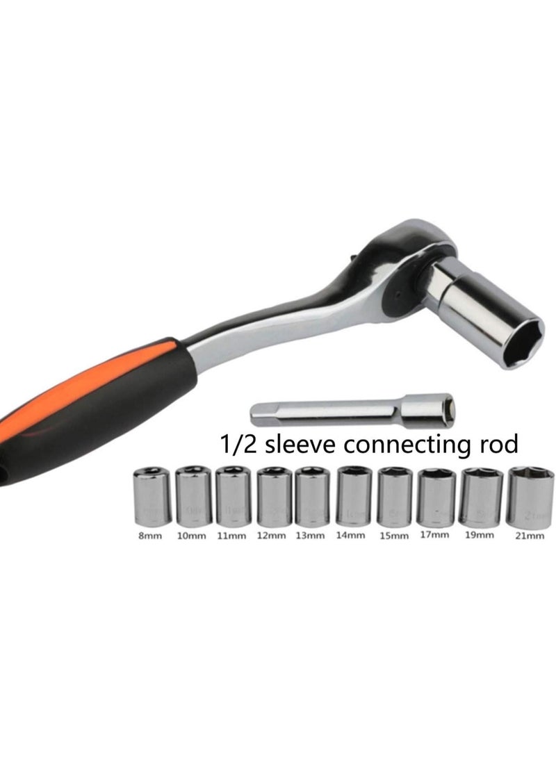 GGOOT Auto Repair Auto Maintenance Kit Hardware Combination Tool Socket Wrench Screwdriver Household Kit Toolbox - Image 4
