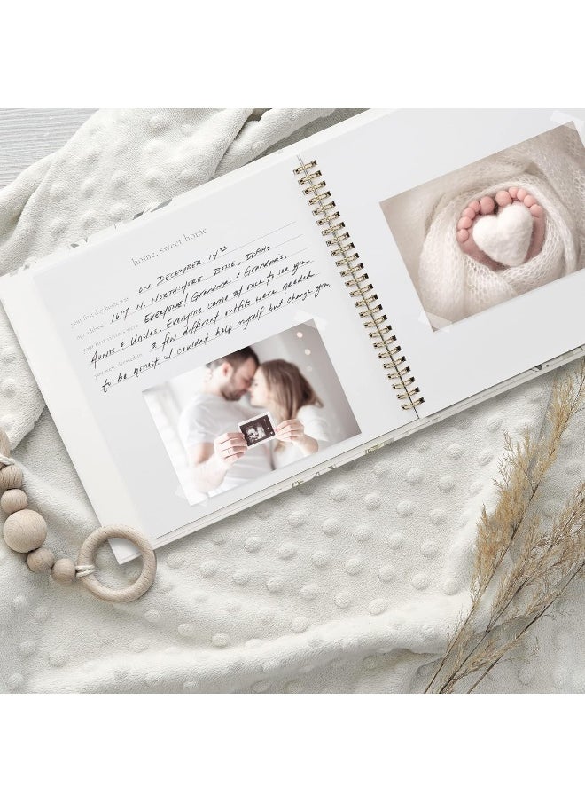 ZICOTO ZICOTO Keepsake Baby Memory Book for Boys & Girls – Timeless First 5 Year Baby Book Photo Album – Gender Neutral Baby Book And Journal - A Milestone Book to Record Every Event from Birth to Age 5  - Image 2