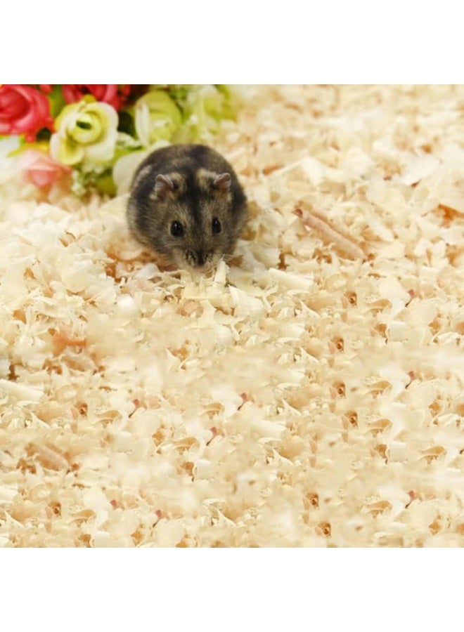 FDTY 500 جرام من رقائق الخشب لفراش الخنازير الغينية والأرانب والهامستر والشنشيلة وفراش البتولا ونشارة الخشب وإكسسوارات الهامستر للفضلات والتآكل - Image 3