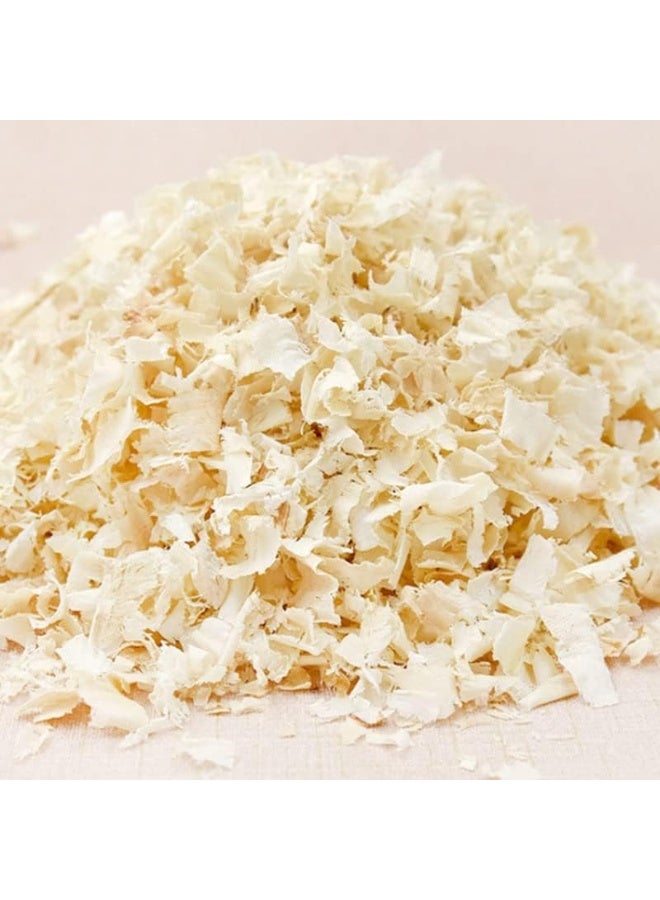 FDTY 500 جرام من رقائق الخشب لفراش الخنازير الغينية والأرانب والهامستر والشنشيلة وفراش البتولا ونشارة الخشب وإكسسوارات الهامستر للفضلات والتآكل - Image 2