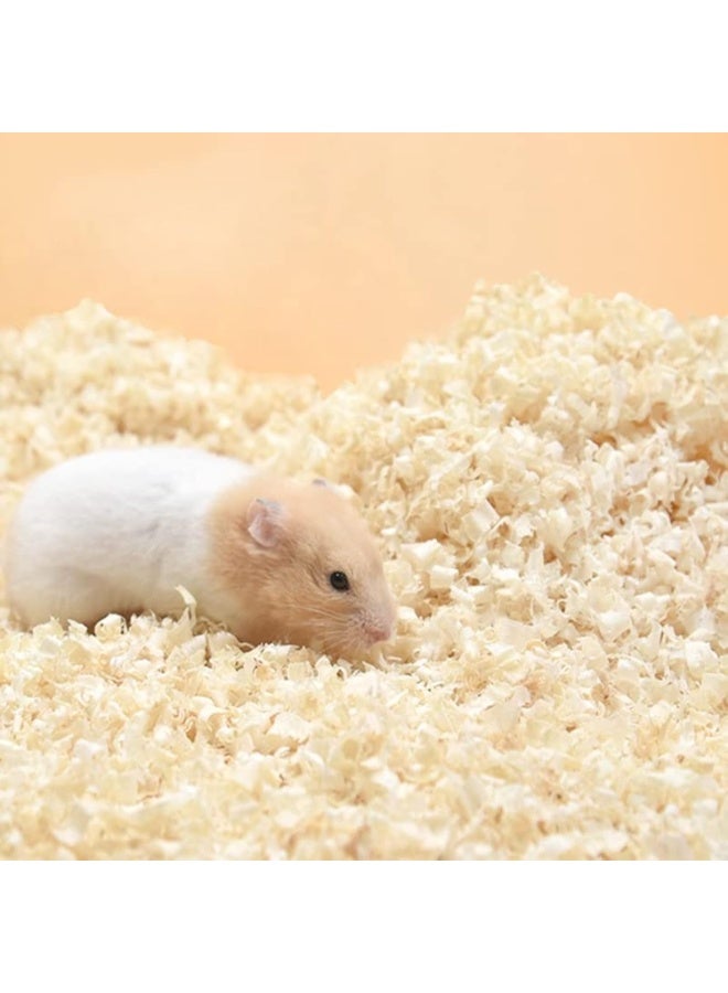 FDTY 500 جرام من رقائق الخشب لفراش الخنازير الغينية والأرانب والهامستر والشنشيلة وفراش البتولا ونشارة الخشب وإكسسوارات الهامستر للفضلات والتآكل - Image 1