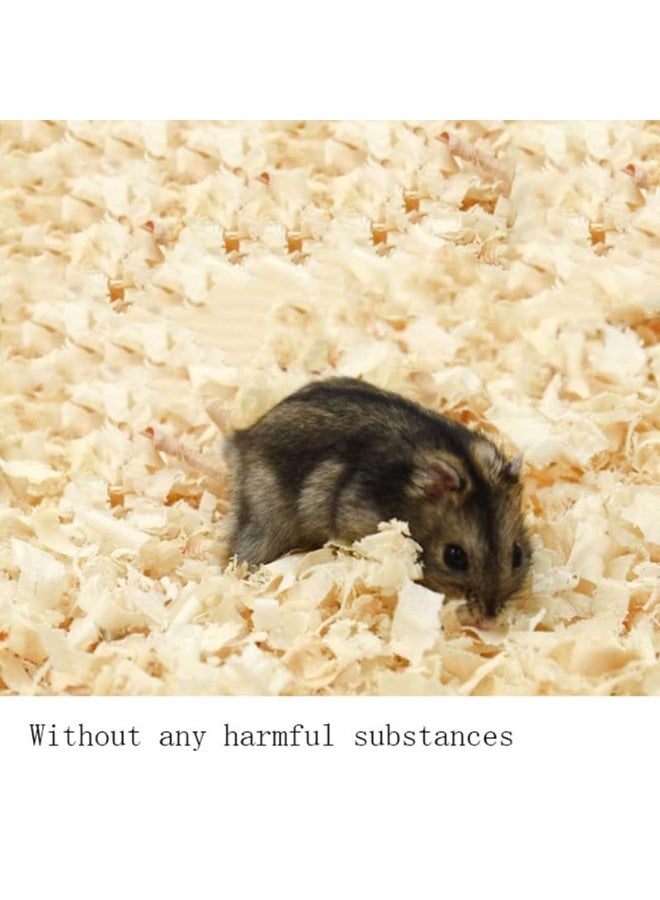 FDTY 500 جرام من رقائق الخشب لفراش الخنازير الغينية والأرانب والهامستر والشنشيلة وفراش البتولا ونشارة الخشب وإكسسوارات الهامستر للفضلات والتآكل - Image 4