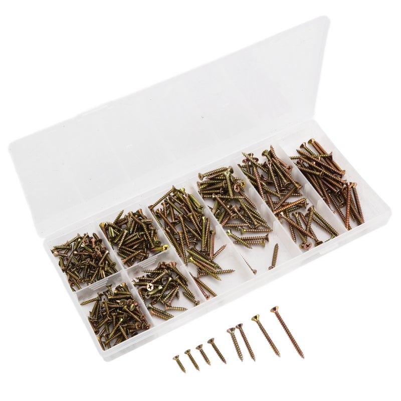 Self Tapping Screws M3 M3.5 M4 Stainless Steel Galvanized Material - Cross Groove Design Compartmental Storage Box for Home Building Office Drywall - Image 2