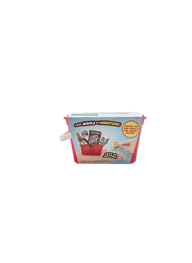 Power Joy Mini World Mini Mart Collectible Mini Toys in Shopping Basket, Assorted 1 Piece (Style & Color May Vary) Each Sold Separately - Image 2