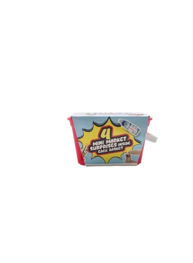 Power Joy Mini World Mini Mart Collectible Mini Toys in Shopping Basket, Assorted 1 Piece (Style & Color May Vary) Each Sold Separately - Image 1