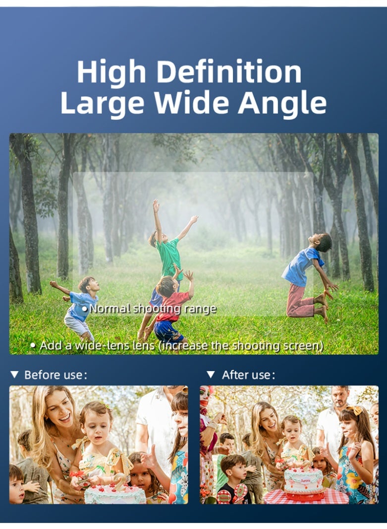 BRDRC Wide-Angle Lens for DJI OSMO POCKET 3, Optical Glass, Magnetic Mount, 5.7g Lightweight Aluminum Frame, External Expansion Filter Accessory for Broader Field of View – Portable & Easy to Install - Image 4