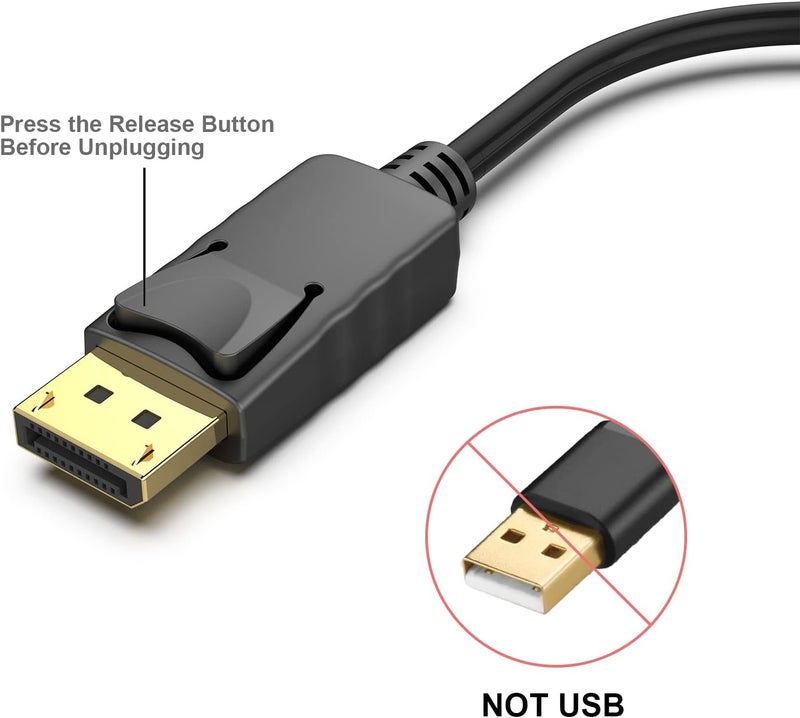 Benfei DisplayPort to HDMI Adapter, 10 Pack Gold Plated DisplayPort/DP from Computer/Laptop to HDMI from Monitor/TV/Projector Converter (Not Bi-Directional, Not Compact with USB Port) - Image 3