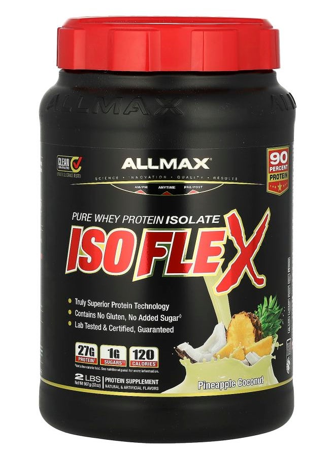 Allmax - ISOFLEX® Pure Whey Protein Isolate Pineapple Coconut 2 lbs (907 g) - Image 1