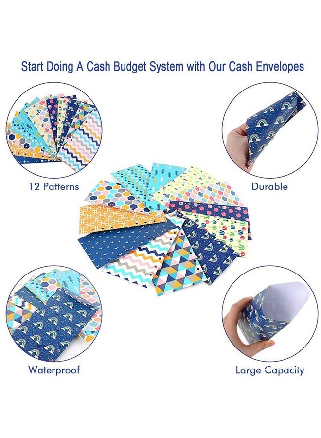 Bluejw In Stock Cross-border A6 Binder Hand Book Zipper Bag Notebook Leather PU6 Hole Loose-leaf Book Cash Budget Book - Image 4