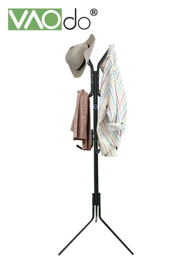 VAOdo Freestanding Coat Rack, Metal Coat Tree with 9 Hooks, Sturdy Hall Tree, Strong Load Bearing, Hat and Coat Rack Stand for Entryway Hallway Living Room Bedroom - Image 1
