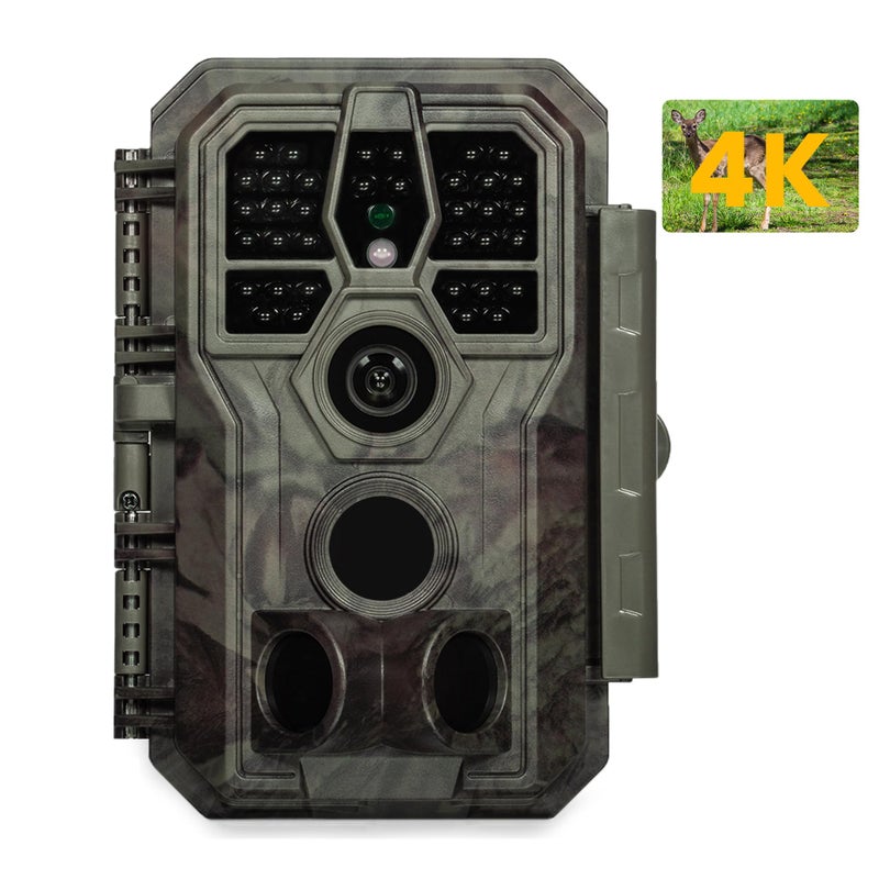 GardePro A50 Trail Camera (Non-Cellular, Non-WiFi), True 4K Video, 0.1s Trigger, 100ft No-Glow Night Vision, Motion Activated Wildlife Camera - Image 1
