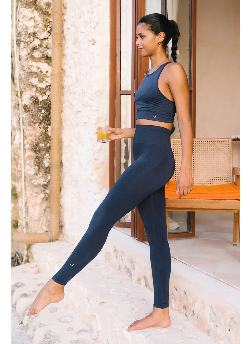 Jerf Vella High Waist Comfort Leggings Navy Blue