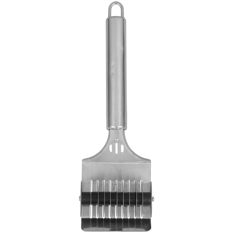 Stainless Steel Manual Pasta Maker Noodle Cutter Dough Scraper Kitchen Gadget Random Handle Color - Image 2
