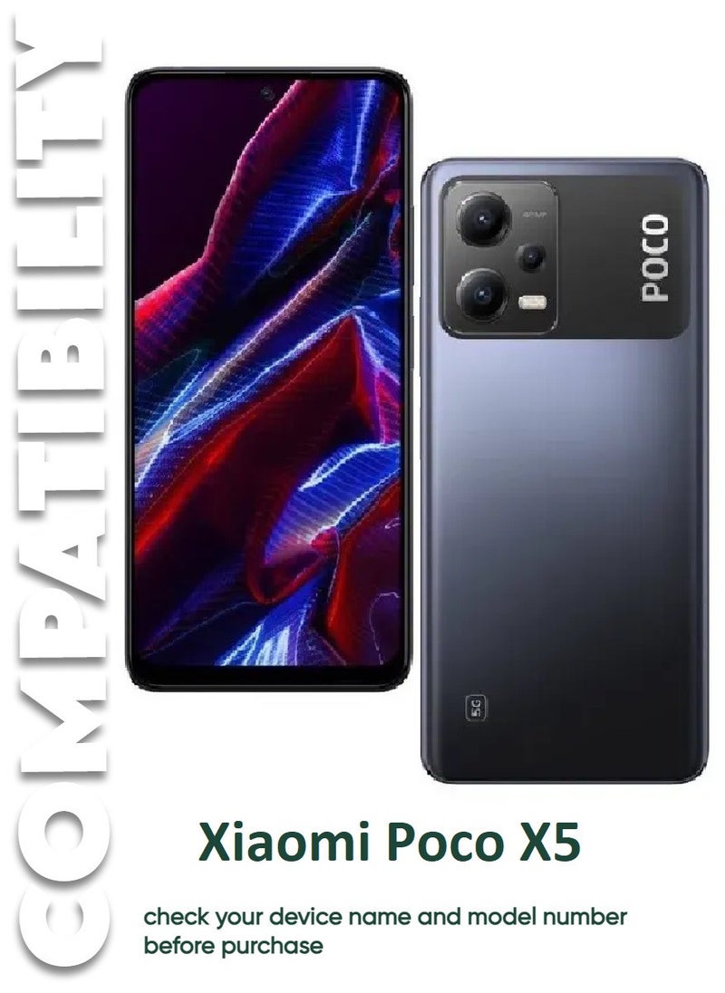 ACLIX 5 Pieces Antistatic ESD Dustproof Premium Quality High Definition Tempered Glass Screen Protector Designed For Xiaomi Poco X5 - Image 3