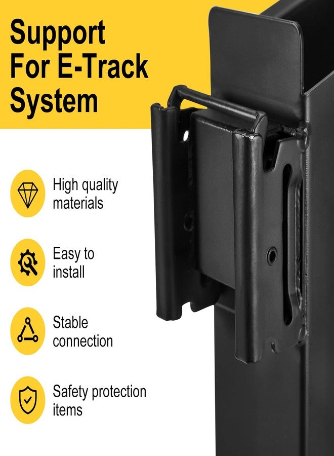 CarBole E-Track Storage Tool Holders, Heavy Duty Steel Floating Garden Kitchen Rack, Garage Shelf Wall Mounted Work Cargo Mall Organizer E Track Accessories - Image 4
