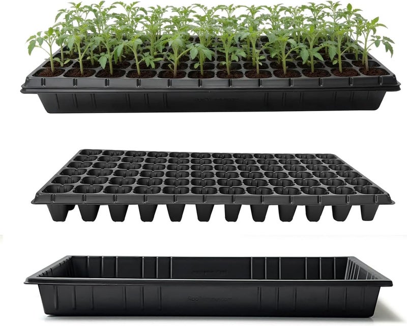 RooTrimmer 10 Pack 1020 Seed Starter Trays and 10 Pcs 72 Cell Plug Trays, Thick Durable Seedling Plastic Nursery Tray for TD538 1020 Tray Germination (10 Sets) - Image 1