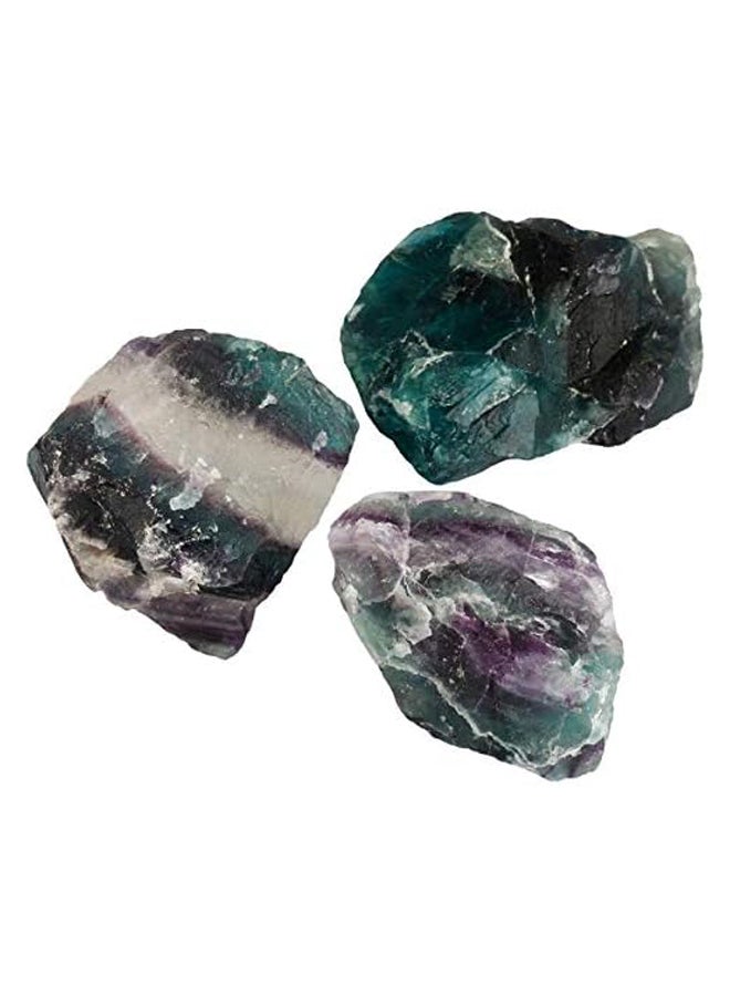 أحجار كريمة من كريستال الفلوريت الأخضر والأرجواني الخام الطبيعي (0.37-0.7 رطل) - Image 4