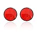 Dickno 2 PCS M6 x 10 Motorcycle Reflectors Plastic Screw Mount Reflective Warning Reflector Universal Motorbike Rear Safety Reflectors for Motorcycle Bicycle Scooter Round Red - Image 2