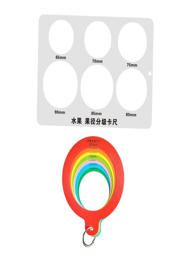 ATORSE Fruit Measurement Rings Fruit Measuring Ruler for Farms Fruit Stores Markets - Image 1