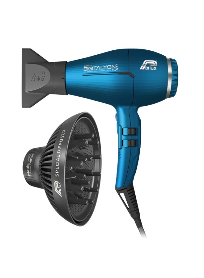 بارلوكس مجفف شعر بارلوكس ديجيتاليون + موزع ماجيك سينس [قابس أوروبي ٢٢٠ فولت] - أزرق - Image 1