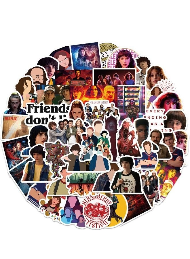 مجموعة ملصقات سترينجر ثينجس الموسم الرابع مكونة من 50 قطعة - Image 2