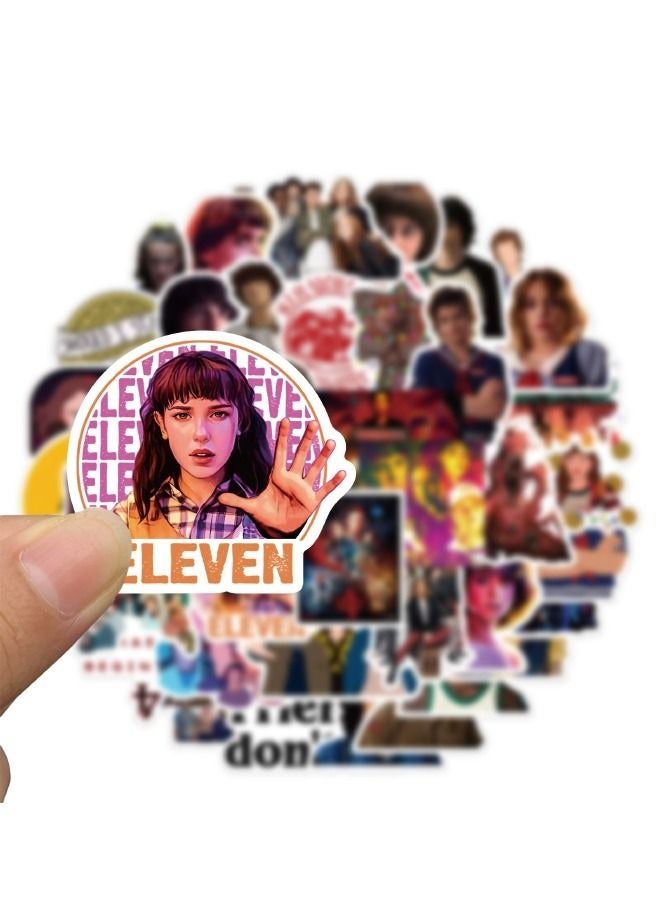 مجموعة ملصقات سترينجر ثينجس الموسم الرابع مكونة من 50 قطعة - Image 3