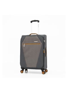 GIORDANO Giordano Softside Luggage Trolley Bag 3 Pieces set,Grey (S-20,M-24,L-28 Inch)  - Image 2