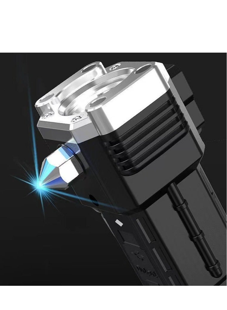 Chuangdi Multifunctional Waterproof Flashlight Outdoor Rechargeable Three Speed Dimming With Safety Hammer - Image 5