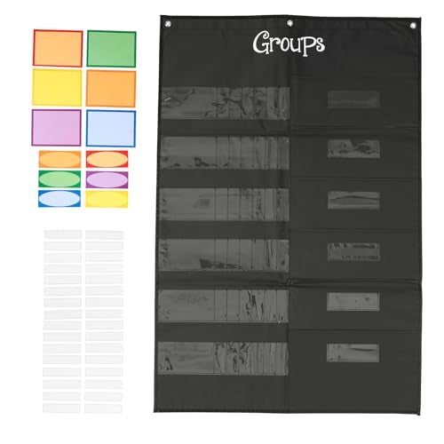 Really Good Stuff Small Group Management Pocket Chart with Folder Pockets - 26.75" x 40.75" - 1 Set - Image 4