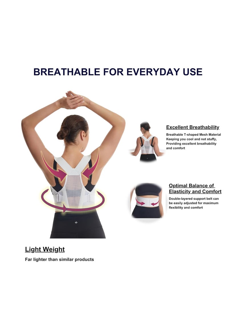 KASTWAVE Posture Corrector for Women, Adjustable Back Brace For Posture, Back Posture Corrector Providing Pain Relief From Lumbar, Neck, Shoulder, And Clavicle, Back (Large) - Image 5