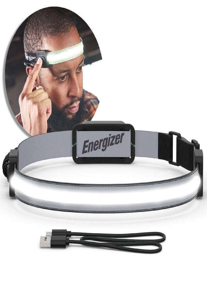 Energizer Headlamp Rechargeable S400, Led Widebeam Head Light, Ipx4 Water Resistant Ultra Bright Headlamps For Camping, Outdoors, Emergency Power Outage (Usb Cable Included)  - Image 1