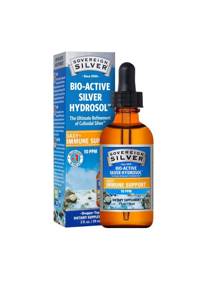 Sovereign Silver هيدروسول الفضة النشطة بيولوجيًا - سائل الفضة الغروية - 2 أونصة - قطارة - Image 1