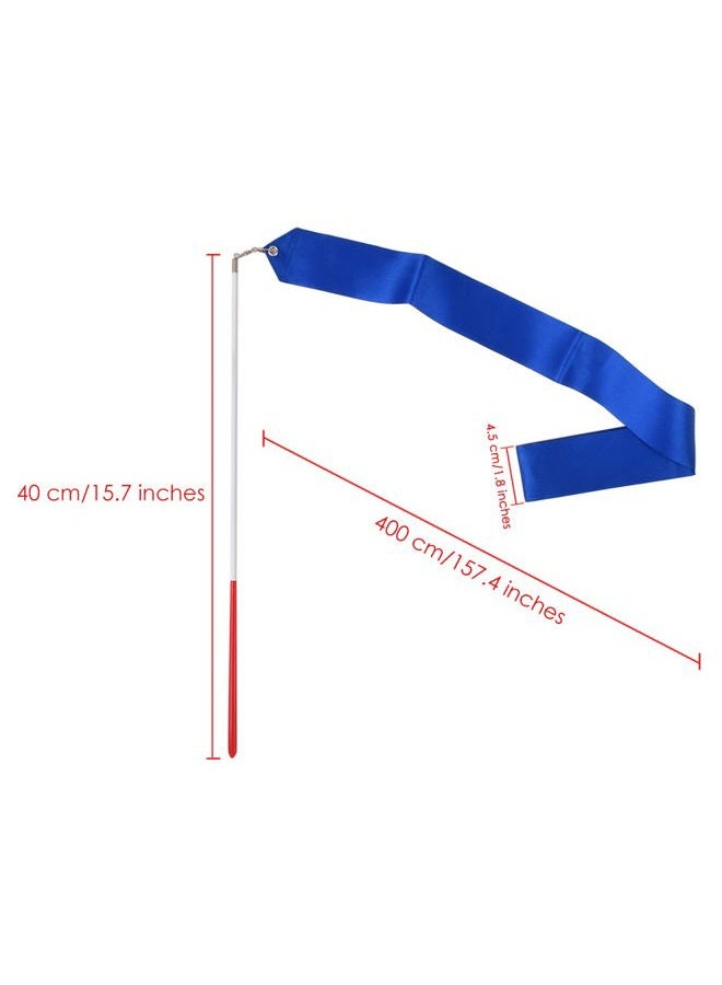 DS.DISTINCTIVE STYLE Dance Ribbons with Wands 4 Yards Long Rhythmic Gymnastics Ribbon Dance Streamer for Kids Baton Twirling - Image 2