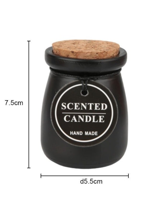FALMER - 3 Pieces Of Scented Candles With Different Scents In A Glass Jar With A Wooden Lid To Perfume The House And Add A Calm Romantic Atmosphere - Image 1