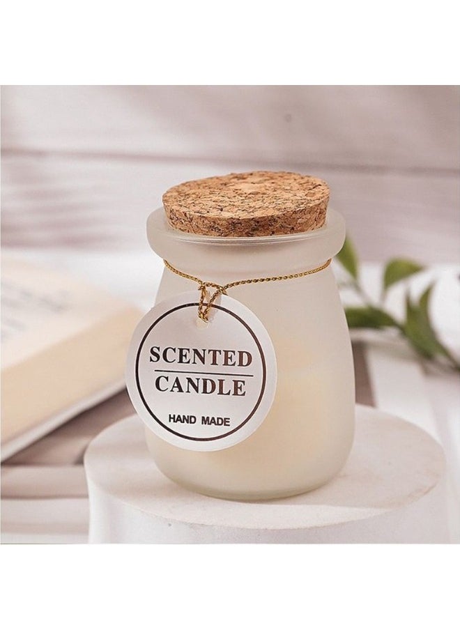 FALMER 3 Pieces Of Scented Candles With Different Scents In A Glass Jar With A Wooden Lid To Perfume The House And Add A Calm Romantic Atmosphere  - Image 5