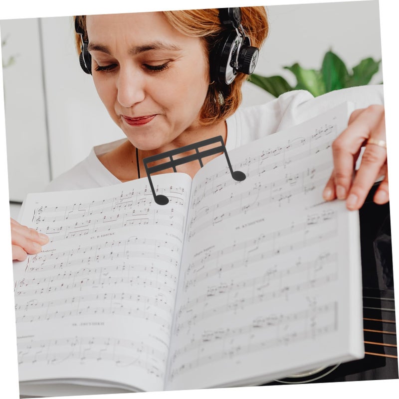 Metal Music Book Holder Stand With Page Clip Easy Install Adjustable - Image 5