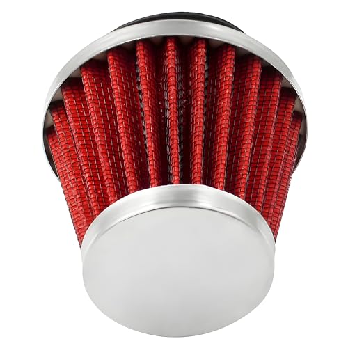 Autozap Motorcycle Air Filter 42mm,48mm High Power Air Cleaner Clamp on Air filter for Universal Bike (Red) - Image 3