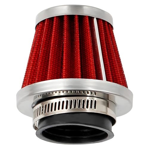 Autozap Motorcycle Air Filter 42mm,48mm High Power Air Cleaner Clamp on Air filter for Universal Bike (Red) - Image 4