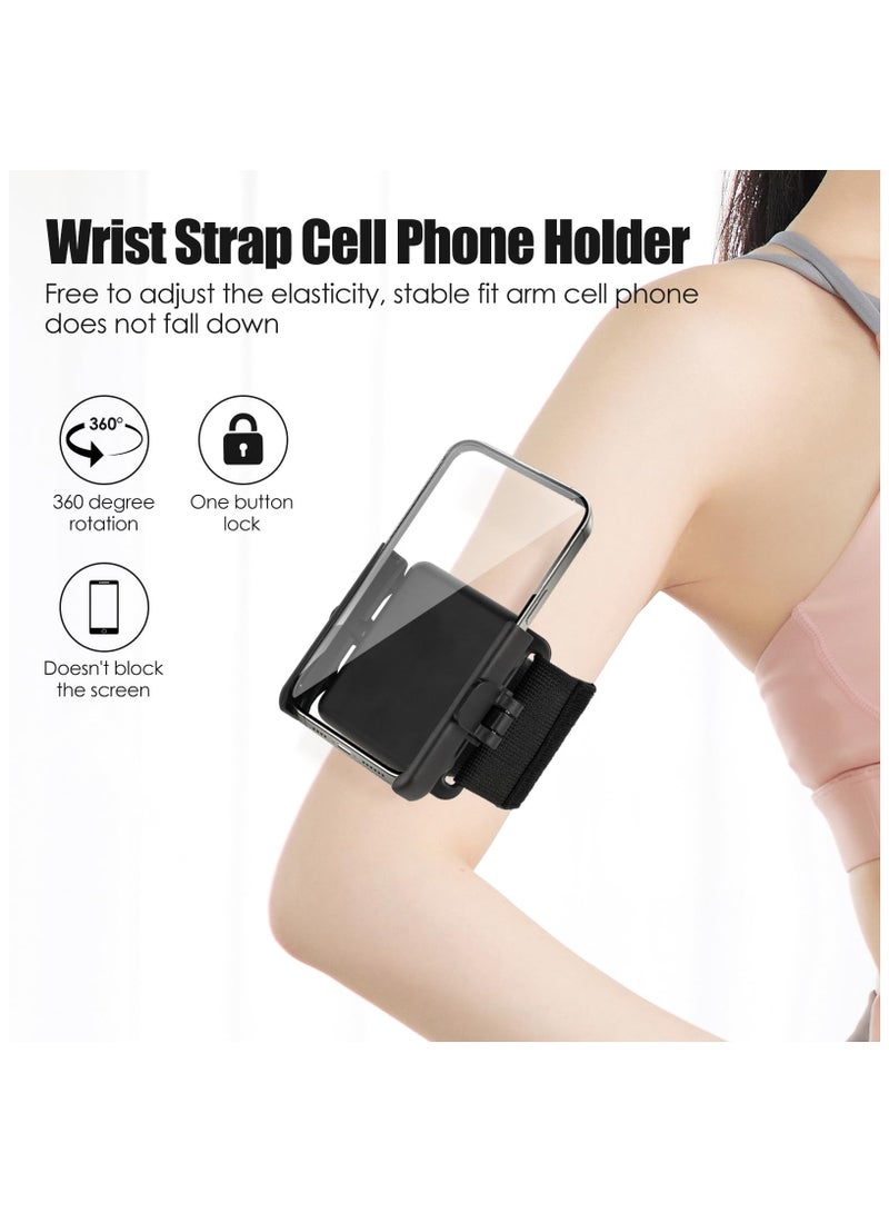 SOLARAE Running Armband Wrist Phone Holder, Phone Holder for Running, Universal Wrist Phone Holder for iPhone 15/14/13/Pro Max/Pro/Mini/12/11/SE/Xs/XR/X/8/7/Plus, Arm Band for Phone for Running Holder - Image 2