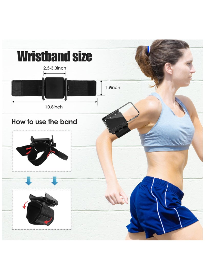 SOLARAE Running Armband Wrist Phone Holder, Phone Holder for Running, Universal Wrist Phone Holder for iPhone 15/14/13/Pro Max/Pro/Mini/12/11/SE/Xs/XR/X/8/7/Plus, Arm Band for Phone for Running Holder - Image 5