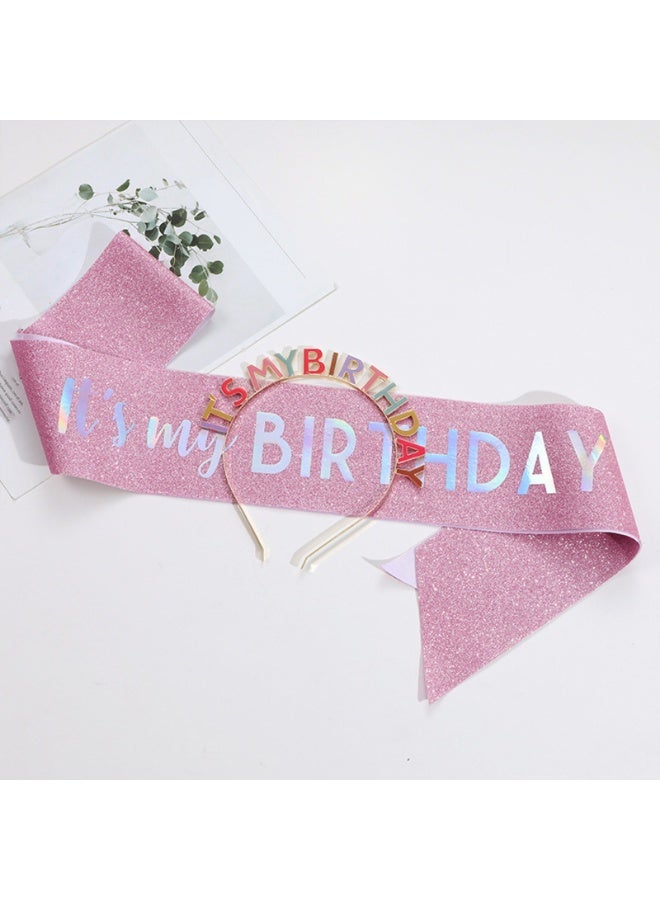 طقم عصائر فتاة عيد الميلاد، إنه طقم عصائر عيد ميلادي، هدية مميزة لحفلة عيد الميلاد - Image 4